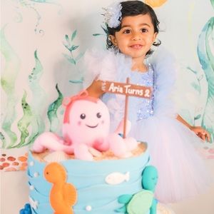 Toddler Party Dress with hair clip